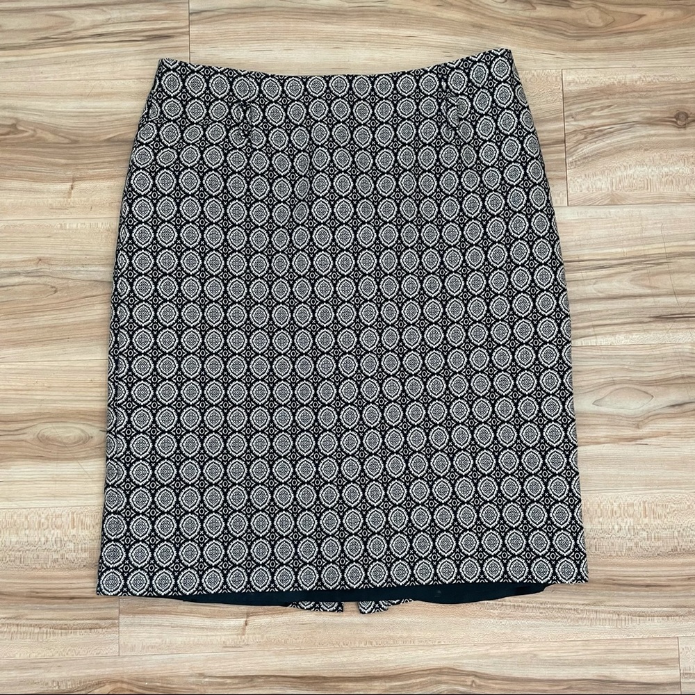 Ann Taylor Loft Printed Midi Straight Skirt